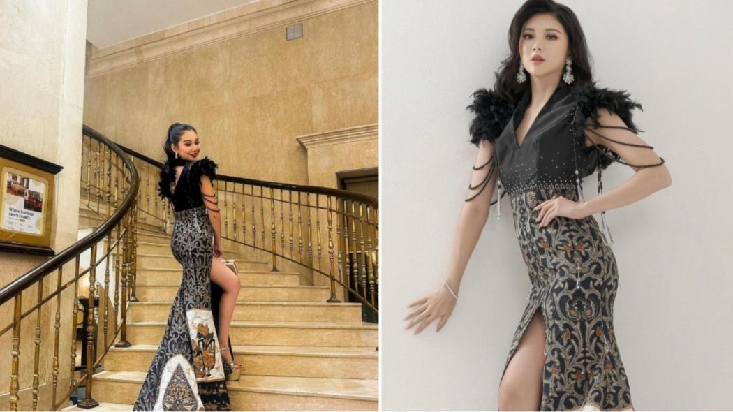Pakai Gaun Wayang, Miss Indonesia Audrey Vanessa Mempesona di Opening Dinner Miss World 