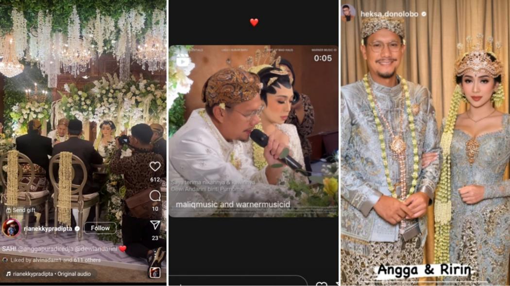 Selamat! Angga Puradiredja Vokalis Maliq & D'essential Menikah, setelah 4 Tahun Menduda