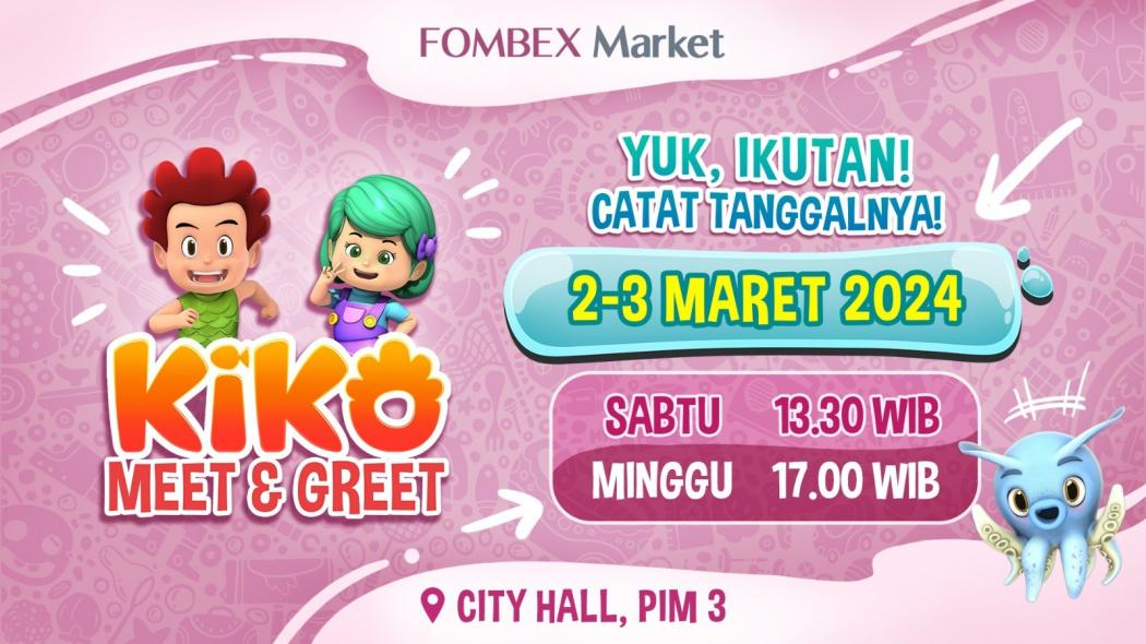 Meet & Greet Bersama Kiko Turut Meriahkan Event FOMBEX Market 2024