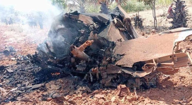 Jet Tempur MiG-29 Myanmar Jatuh