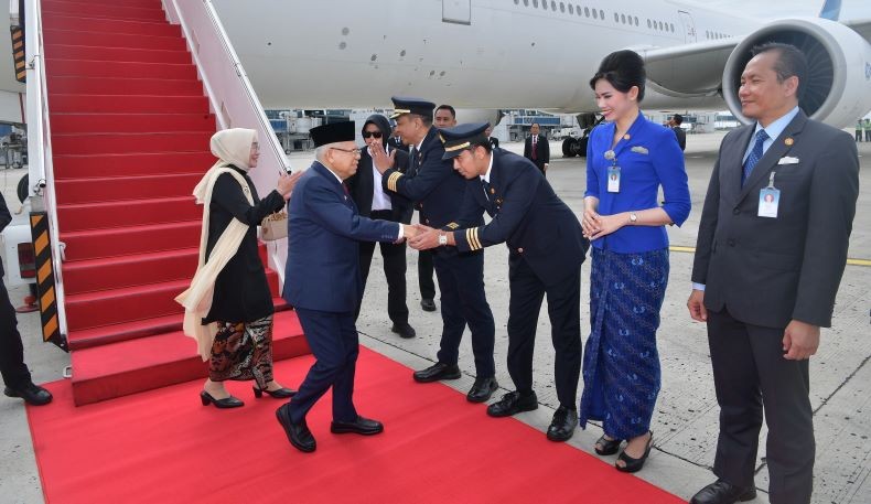 Wapres Ma'ruf Amin Tiba di Tanah Air usai Kunjungan Sepekan di Selandia Baru