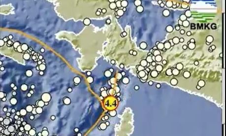 Gempa Terkini Magnitudo 4,4 Guncang Kepulauan Aru Maluku