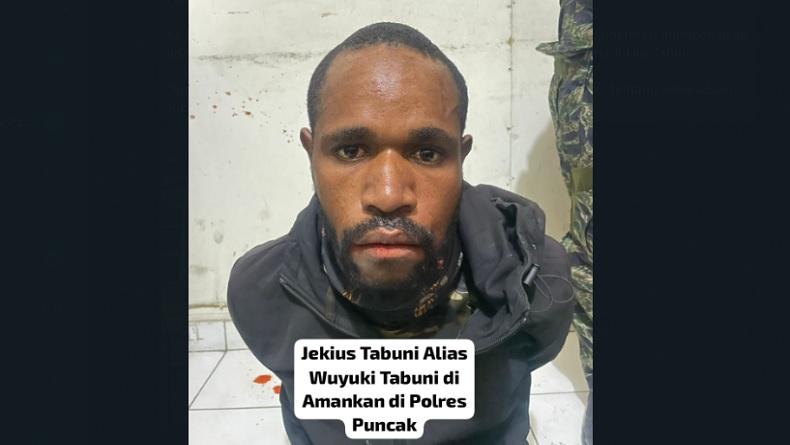 Identitas Anggota KKB Ditangkap Satgas Damai Cartenz, Jukius Tabuni 32 Tahun