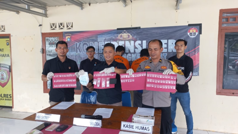 Polisi Tangkap 2 Pengedar Narkoba di Bangka Barat, Ratusan Paket Sabu Diamankan