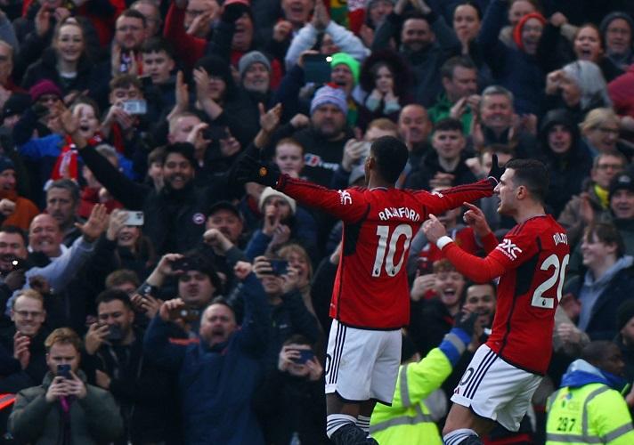 Hasil Liga Inggris: Man United Bungkam Everton, Terima Kasih Rashford dan Fernandes!