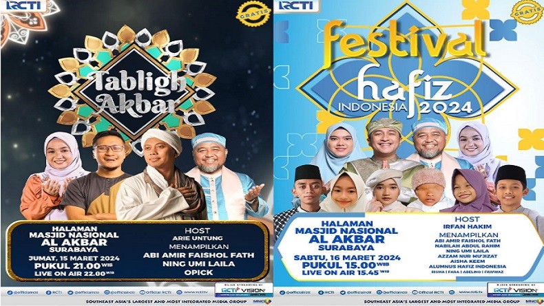 Meraih Indahnya Kebersamaan Ramadhan RCTI dengan Tabligh Akbar dan Festival Hafiz Indonesia di Surabaya