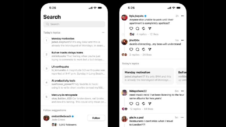 Ikuti Jejak X, Threads Akhirnya Punya Fitur Trending Topics