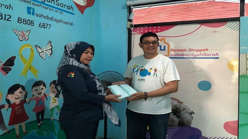 Dapat Bantuan Masker dari MNC Peduli, Rumah Singgah Sahabat Ayah Sarah Merasa Bersyukur
