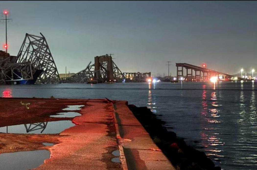 Jembatan di Baltimore AS Ambruk, Polisi: Tak Ada Indikasi Serangan Teroris