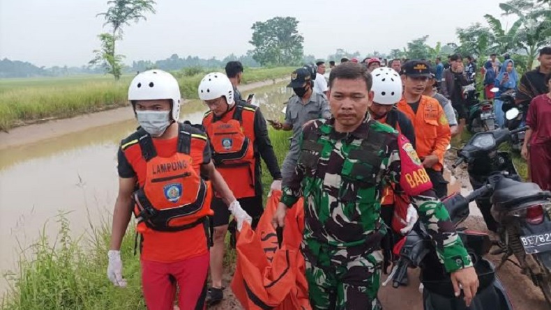 Bocah di Lampung Tengah Tewas Jatuh di Irigasi saat Pergi Ngaji, Terseret hingga 9 Km