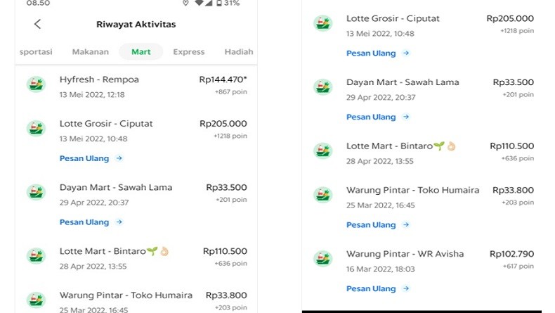Cara Melihat Total Pengeluaran di Grab dalam Setahun 