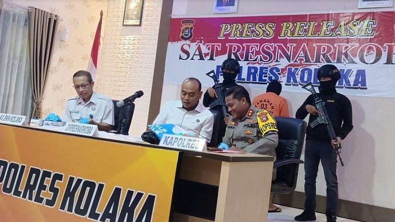 Polisi Tangkap Kurir Narkoba Bawa Sabu 2 Kg di Kolaka, Dijanjikan Upah Rp100 Juta