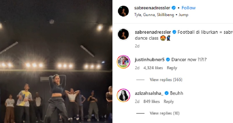 Profil dan Biodata Sabreena Dressler, Pesepak Bola Wanita yang Diduga Sedang Didekati Justin Hubner