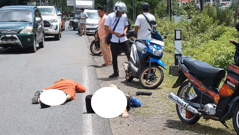 Rok Tersangkut Gir Motor, Perempuan di Maros Terluka Parah Jatuh di Aspal