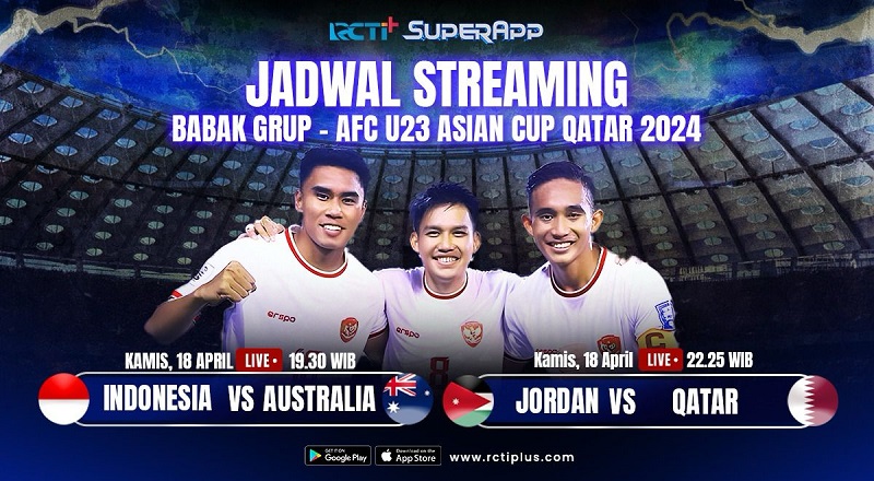 Jadwal Siaran Langsung Timnas Indonesia U-23 Vs Australia di RCTI+