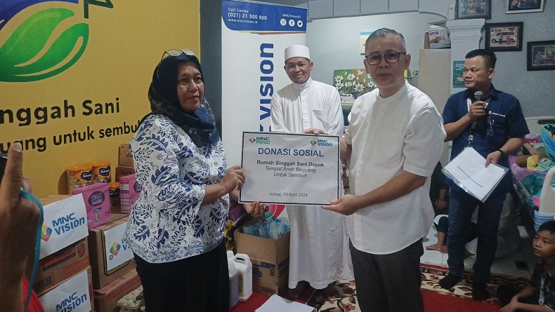 MNC Vision Salurkan Sembako hingga Kebutuhan Medis ke Rumah Singgah Sani Depok