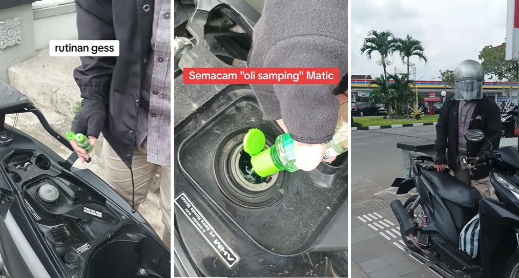 Viral Bensin Motor Dicampur Minyak Kayu Putih, Netizen Heran: Takut Masuk Angin?