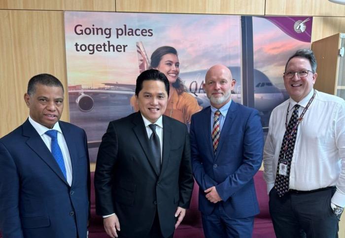 Erick Thohir Temui Petinggi Qatar Ways hingga QNB, Ada Apa?