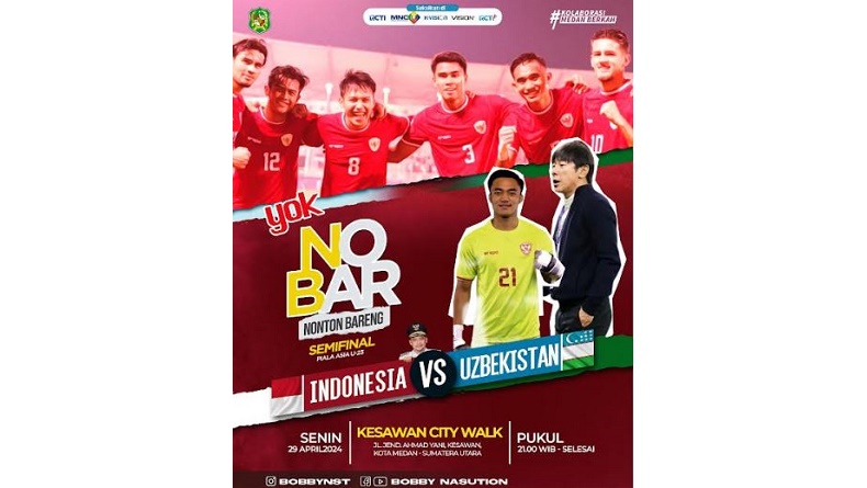 Pemkot Medan Gelar Nobar Timnas di Kesawan, Kadiskominfo: Legalitasnya Sudah Diurus