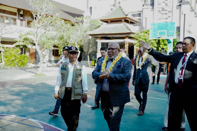 Presiden Majelis Umum PBB Puji Simulasi Bencana di SMPN 3 Kuta Selatan