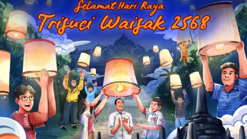 Jokowi Ucapkan Selamat Hari Raya Waisak, Doakan Kebahagiaan dan Kedamaian