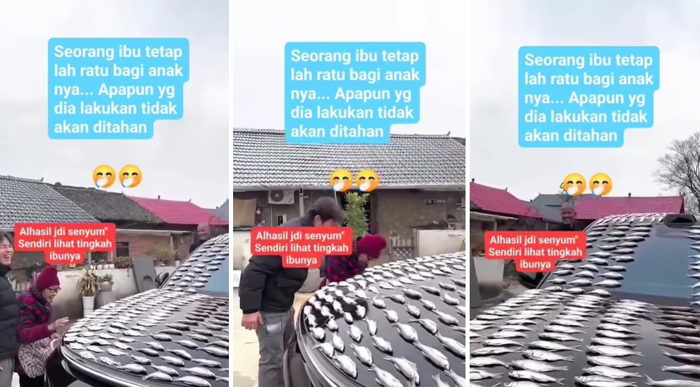 Viral Mobil Mewah Dipakai Jemur Ikan Asin, Pria Ini Hanya Bisa Tersenyum Melihat Ulah sang Ibu
