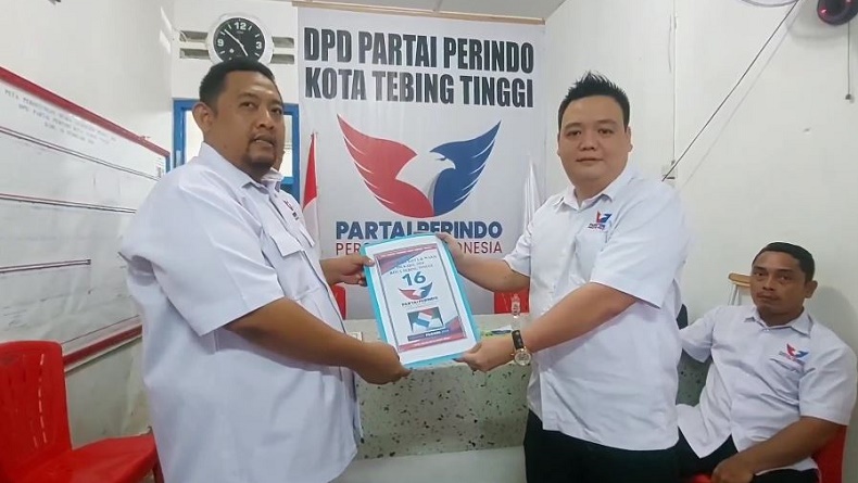 Anthony Cahyadi Bendahara Partai Perindo Maju Bakal Calon Wakil Wali Kota Tebingtinggi