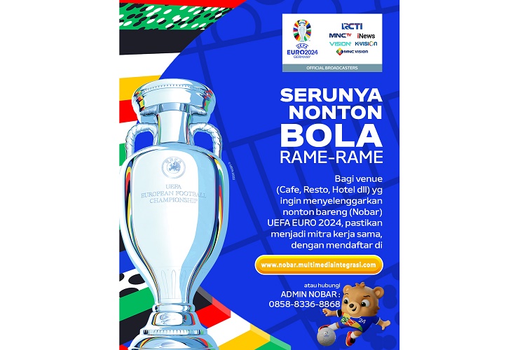 UEFA EURO 2024 Dimulai Besok, Yuk Daftar Jadi Mitra Kerja Sama Nobar!