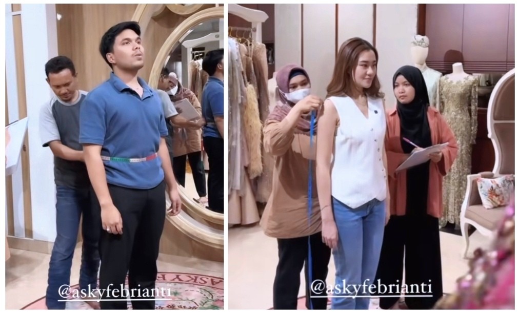 Thariq Halilintar dan Aaliyah Massaid Fitting Baju Pengantin, Hari Pernikahan Sudah Dekat