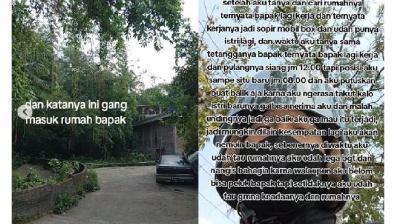 Viral Perjuangan Gadis Motoran Cari Rumah Bapak, Sudah 18 Tahun Tidak Bertemu