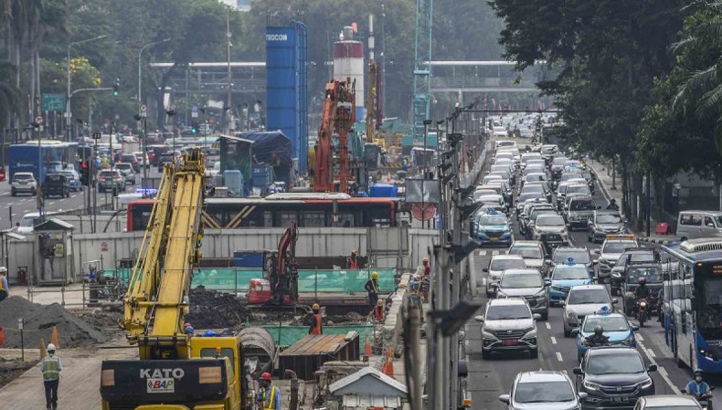 Catat! Ini Rekayasa Lalu Lintas di Thamrin Imbas Proyek MRT Fase 2A hingga September