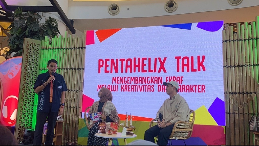 Sandiaga Uno Bertemu Pelaku Ekraf di Tangerang, Berharap Produk Kreatif Mendunia 