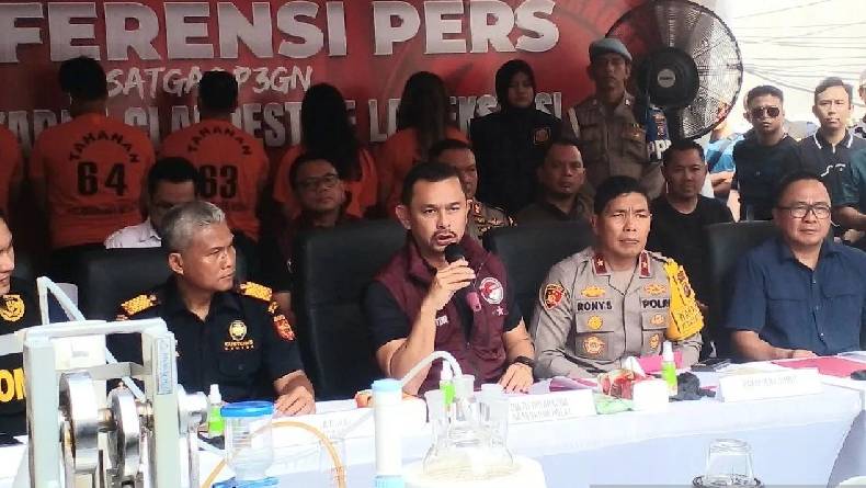 Bareskrim Ungkap Lab Narkoba Pasutri di Medan Hendak Produksi 314.190 Butir Ekstasi
