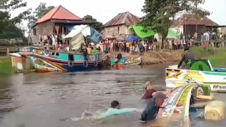 Speedboat Terbalik di Sungai Ogan saat Tradisi Idul Adha, 2 Bocah Perempuan Tewas