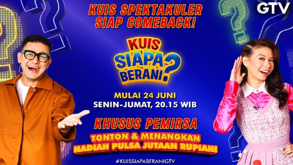 GTV Tambah Game Show Baru, yang Nonton Siap-Siap Kebagian