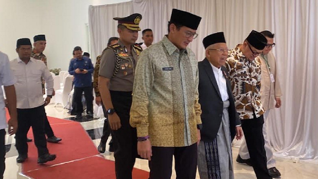 Resmikan Aula Masjid At-Taqwa Sriwijaya, Ini Harapan Wapres KH Ma'ruf Amin