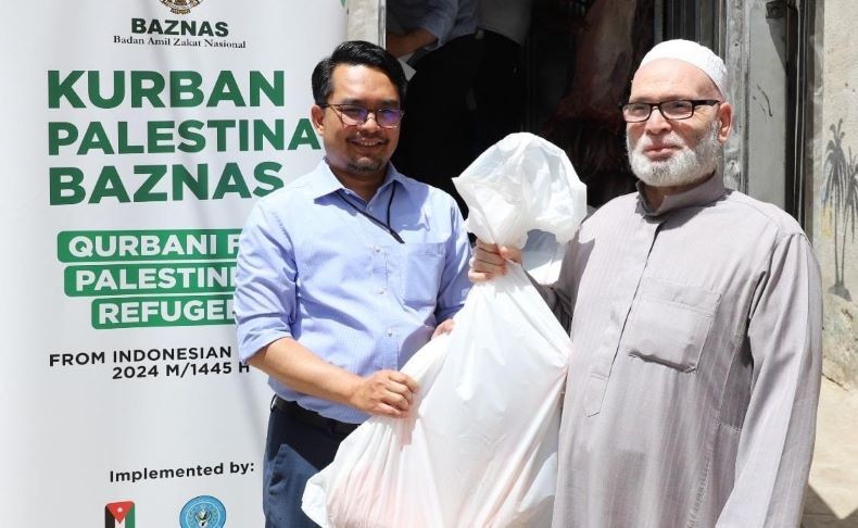 Indonesia Distribusikan Daging Kurban untuk Pengungsi Palestina di Yordania