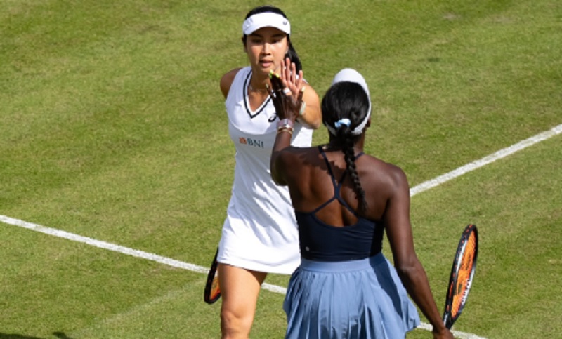 Hasil Wimbledon 2024: Petenis Indonesia Aldila Sutjiadi Tembus Babak Kedua
