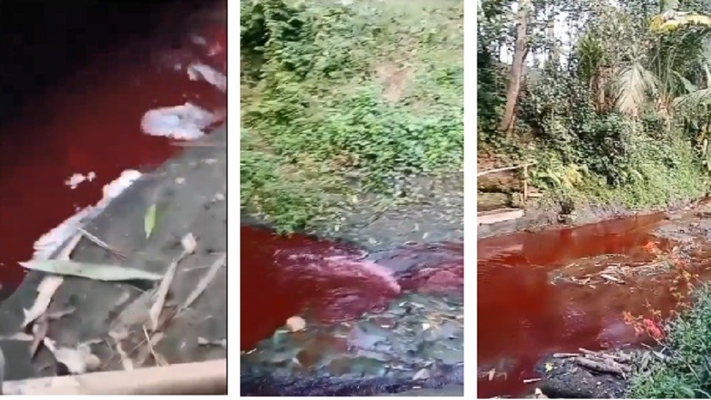 Selain Malang, Air Sungai Mendadak Berwarna Merah Juga Pernah Terjadi di Wilayah Ini