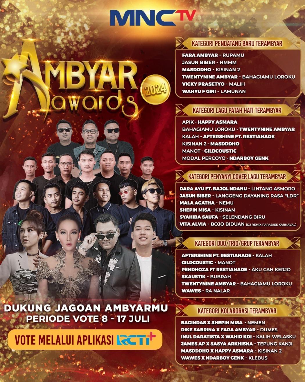 Dukung dan Vote Jagoan Ambyarmu di Ajang Penghargaan Ambyar Awards 2024