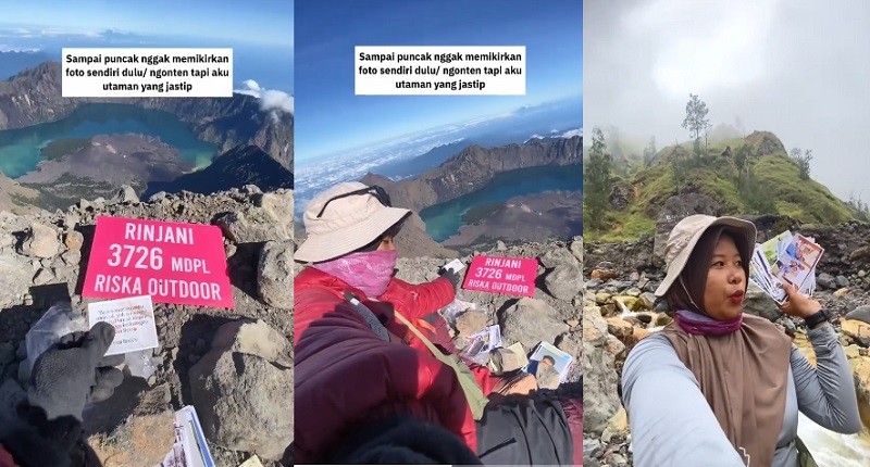 Viral, Pendaki Buka Jastip Foto saat Mendaki Gunung Rinjani, Fantastis Untungnya Capai Rp10 Juta