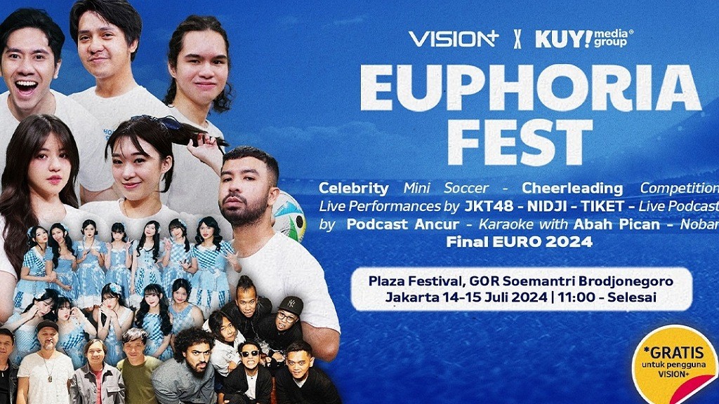 Euphoria Fest Bakal Bertabur Hiburan Meriah: JKT48, Sportainment, hingga Piala Eropa 2024, Catat Tanggalnya!