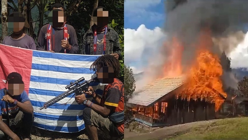 Teror OPM di Papua, Bakar Sekolah di Okbab Pegunungan Bintang