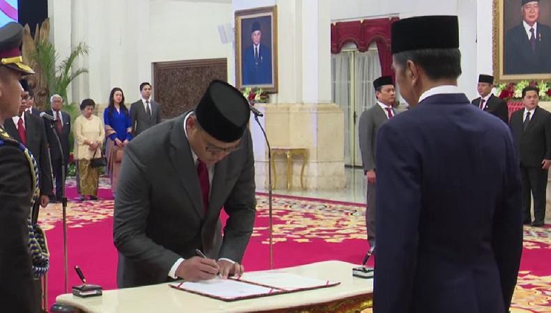 Jokowi Lantik Sudaryono Jadi Wamentan