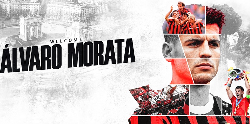 Alvaro Morata Resmi Gabung AC Milan, Pakai Nomor Punggung Keramat