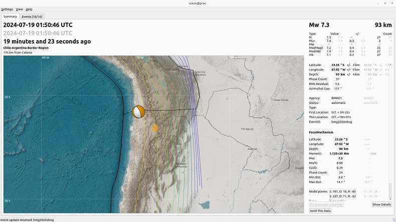 BMKG: Gempa Chile Magnitudo 7,3 Tak Berdampak Tsunami ke Indonesia