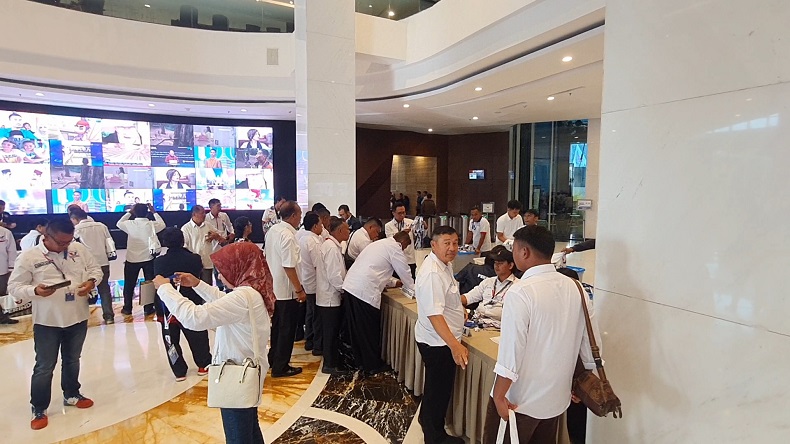 Ratusan Kader dan Simpatisan Perindo Padati iNews Tower jelang Pembukaan Mukernas