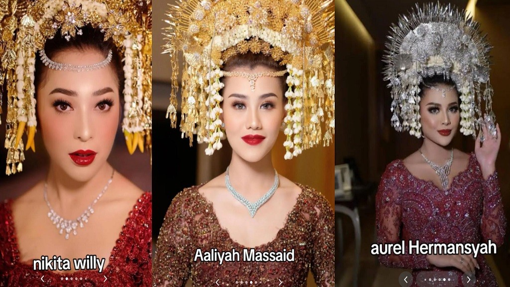 5 Artis Cantik Pakai Suntiang di Pernikahan, Nomor 4 Bikin Pangling