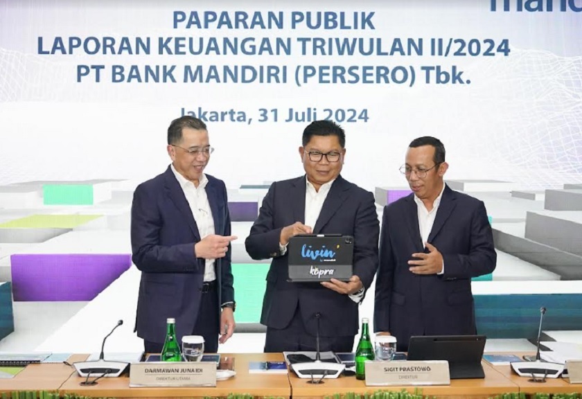 Bank Mandiri Raup Laba Bersih Rp26,6 Triliun di Semester I 2024, Naik 5,23 Persen