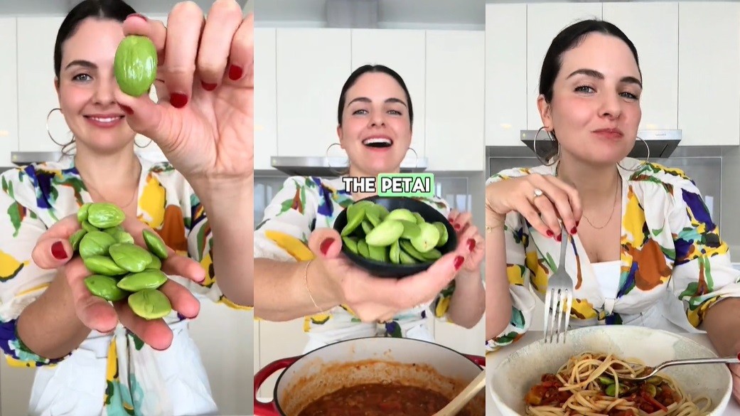 Viral Bule Masak Spageti Pakai Saus dengan Taburan Petai, Hasilnya Bikin Ngiler!